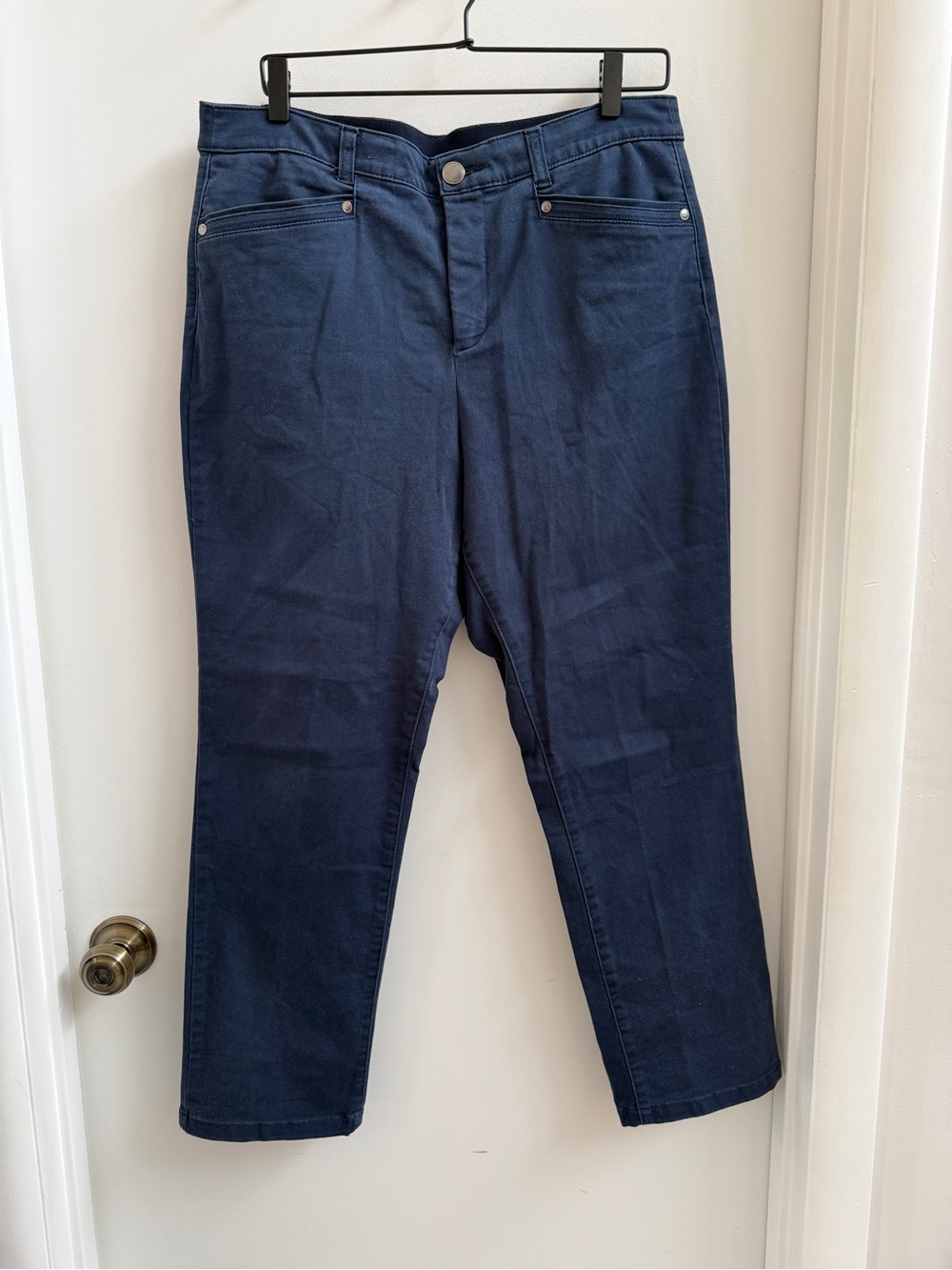 Christopher & Banks Dark Navy Straight Leg Jeans